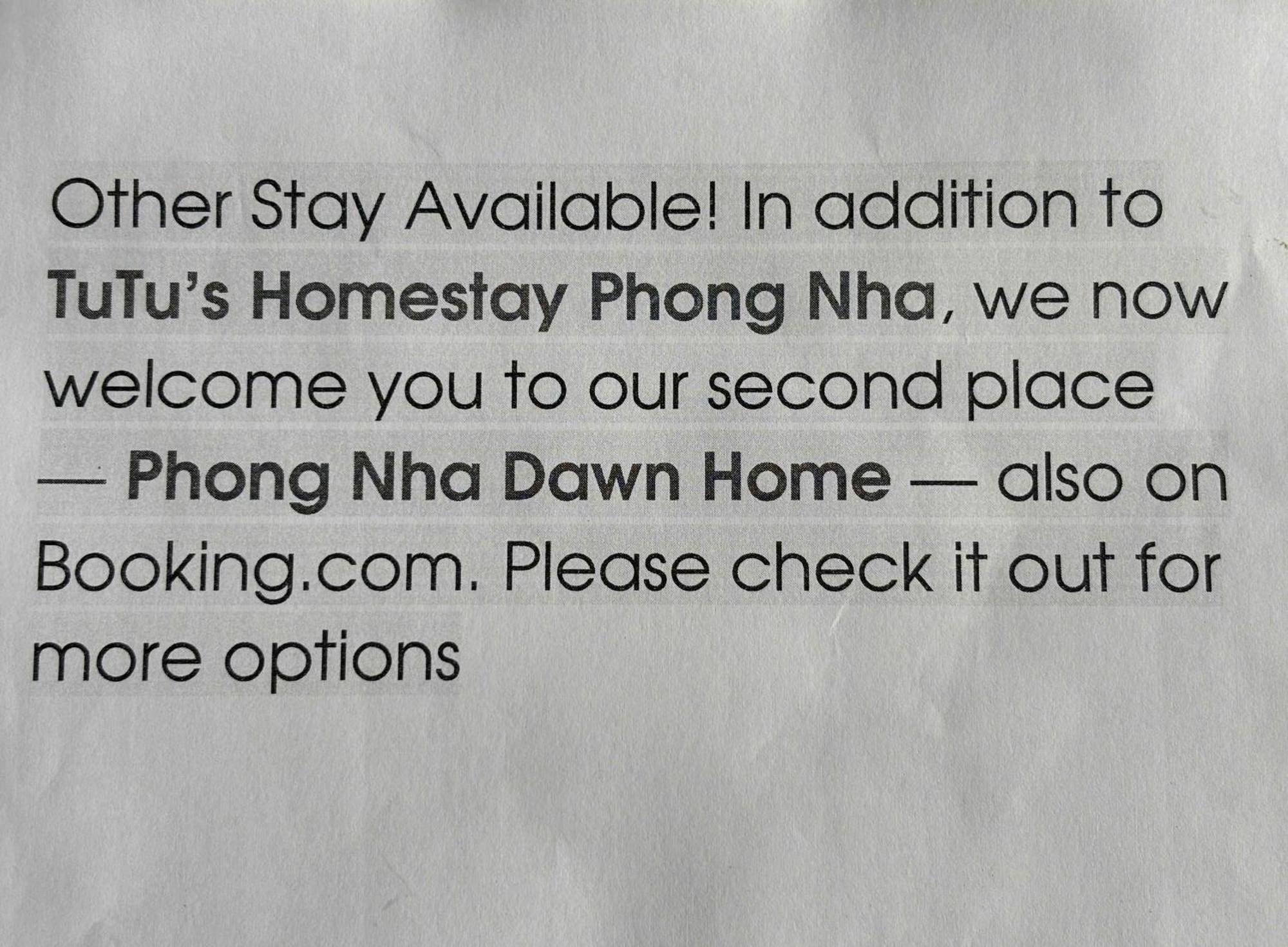 Tutu'S Homestay Phong Nha Esterno foto